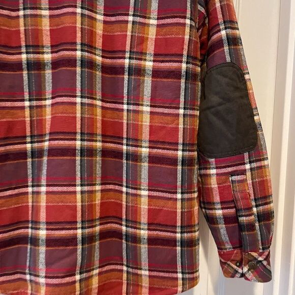 Legendary Whitetails Men’s Sherpa Flannel Hooded Autumn Colors Jacket M - Picture 12 of 16